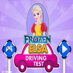 Frozen-Elsa-Driving-Test